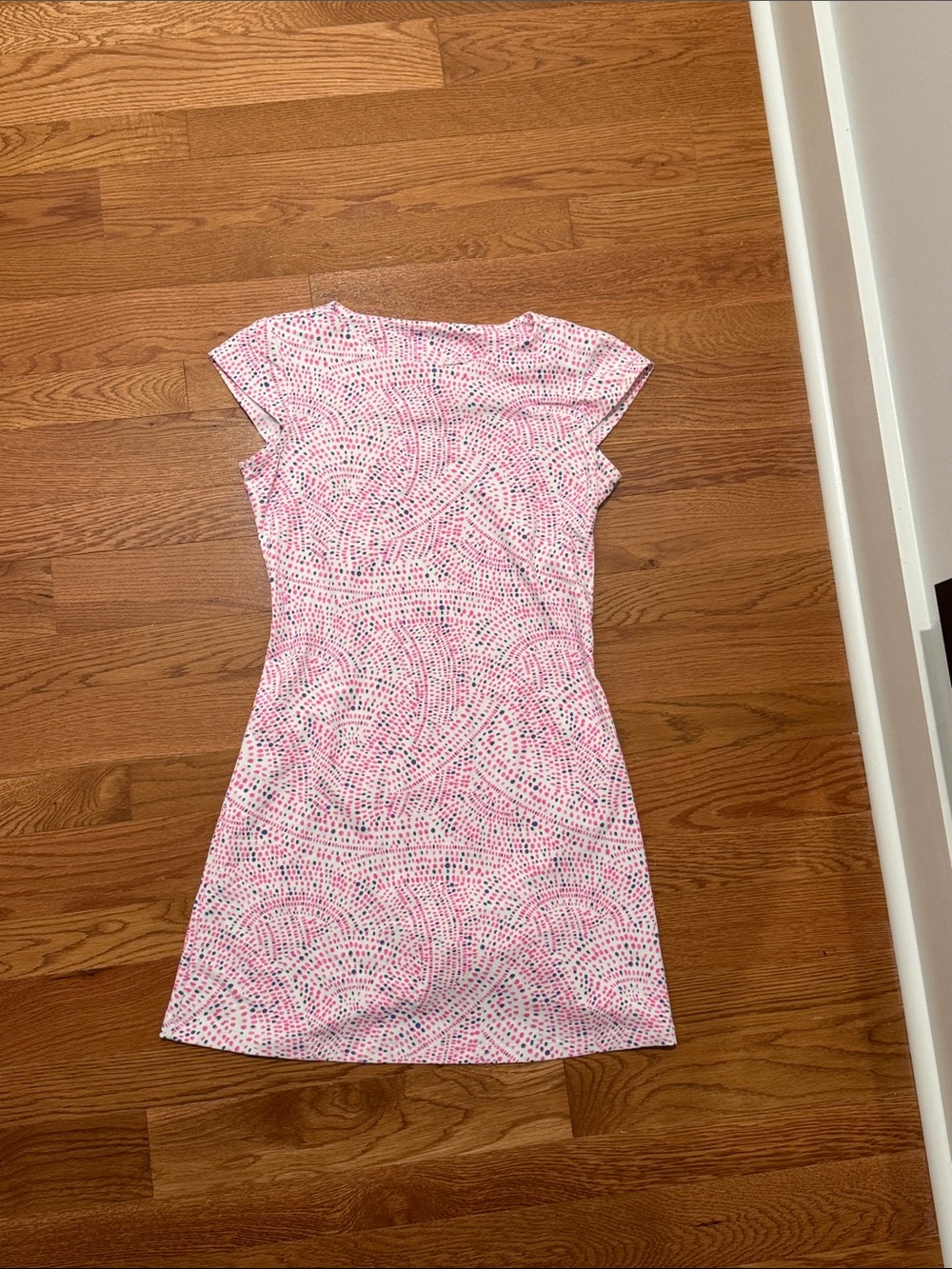 MAHI GOLD Pink & Multicolor Swirl Cap-Sleeve Mini Dress